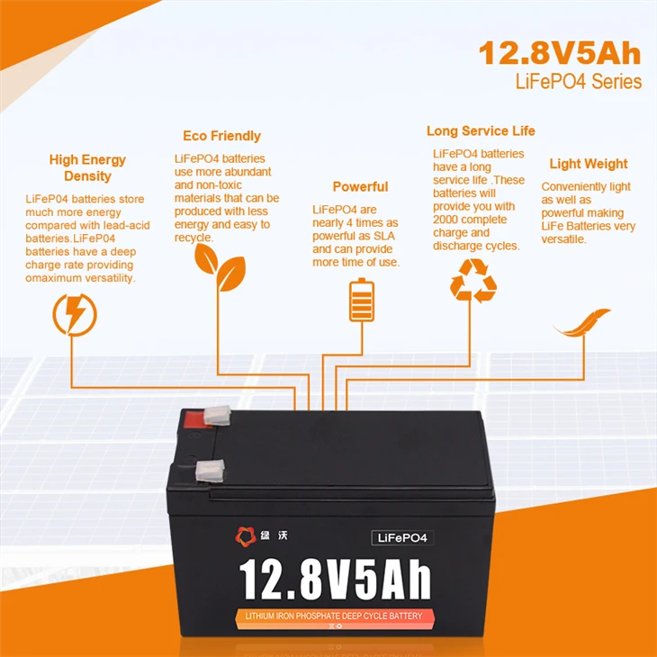 LVWO-12V 12.8V 5Ah LiFePO4 Lithium Battery